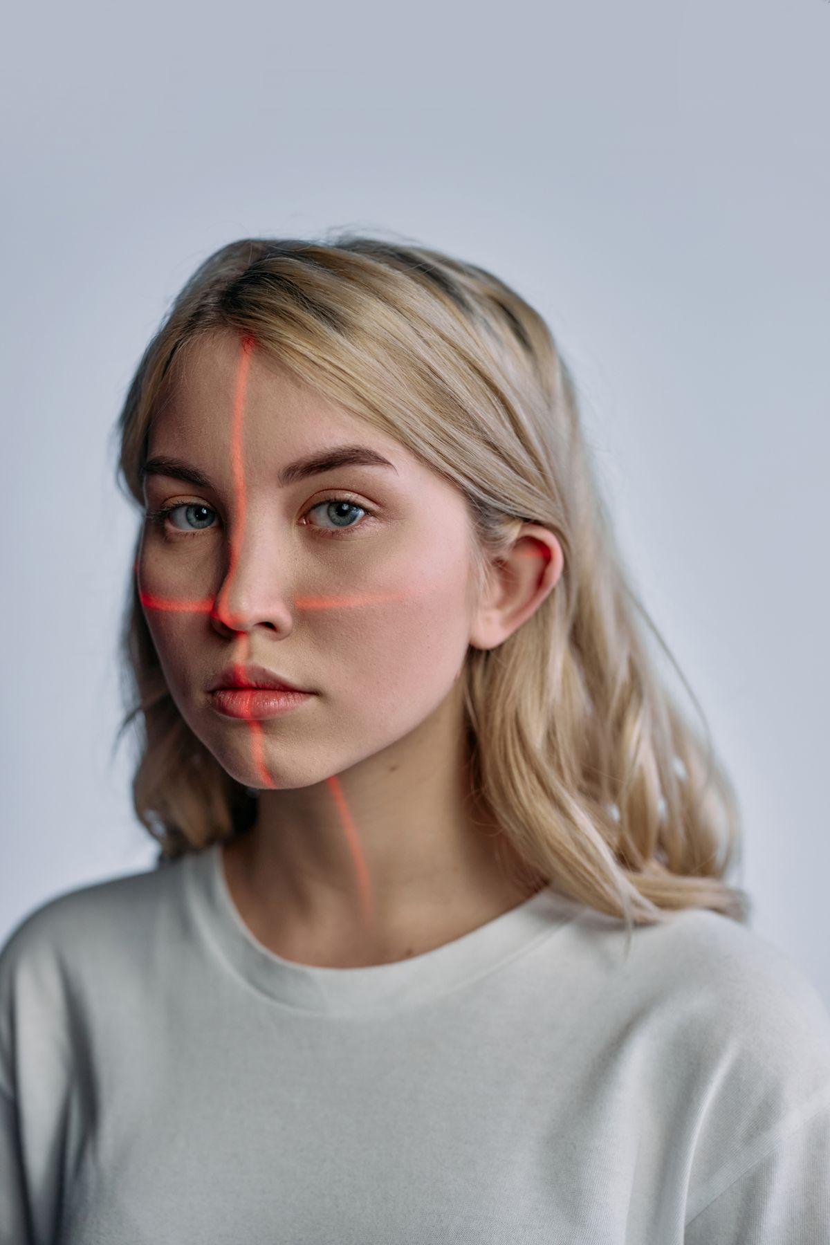 Facial recognition scan